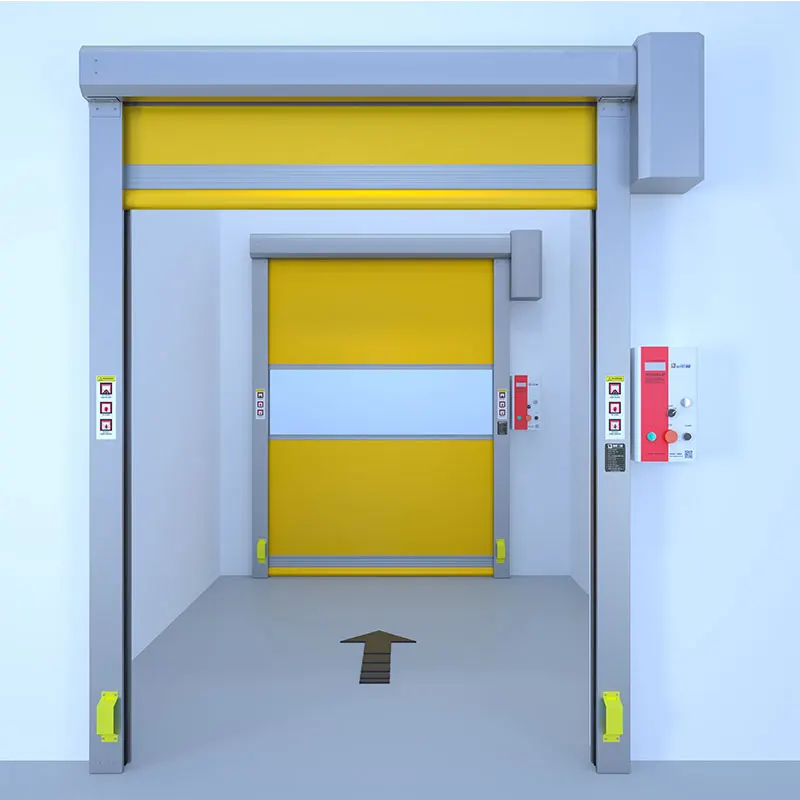 Wholesale Automatic Rapid Roller Shutter Door from Food Factory Waterproof PVC Fast Speed Rolling Gate