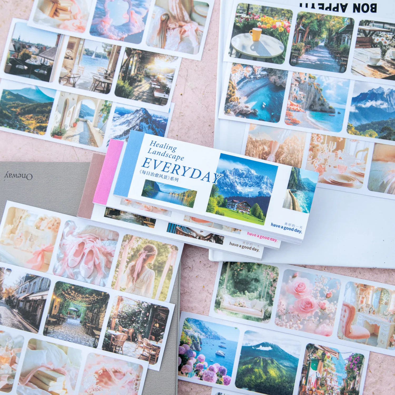 30pcs/1lot kawaii Stationery Sticker Daily healing scenery junk journal Decorative Scrapbooking DIY Craft Sticker