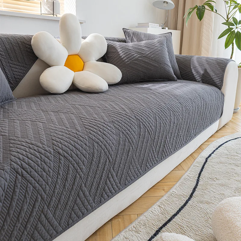 

Modern Simple Combination Sofa Cushion Cotton Fabric Four Seasons Universal Non-slip Sofa Cushionver Towel