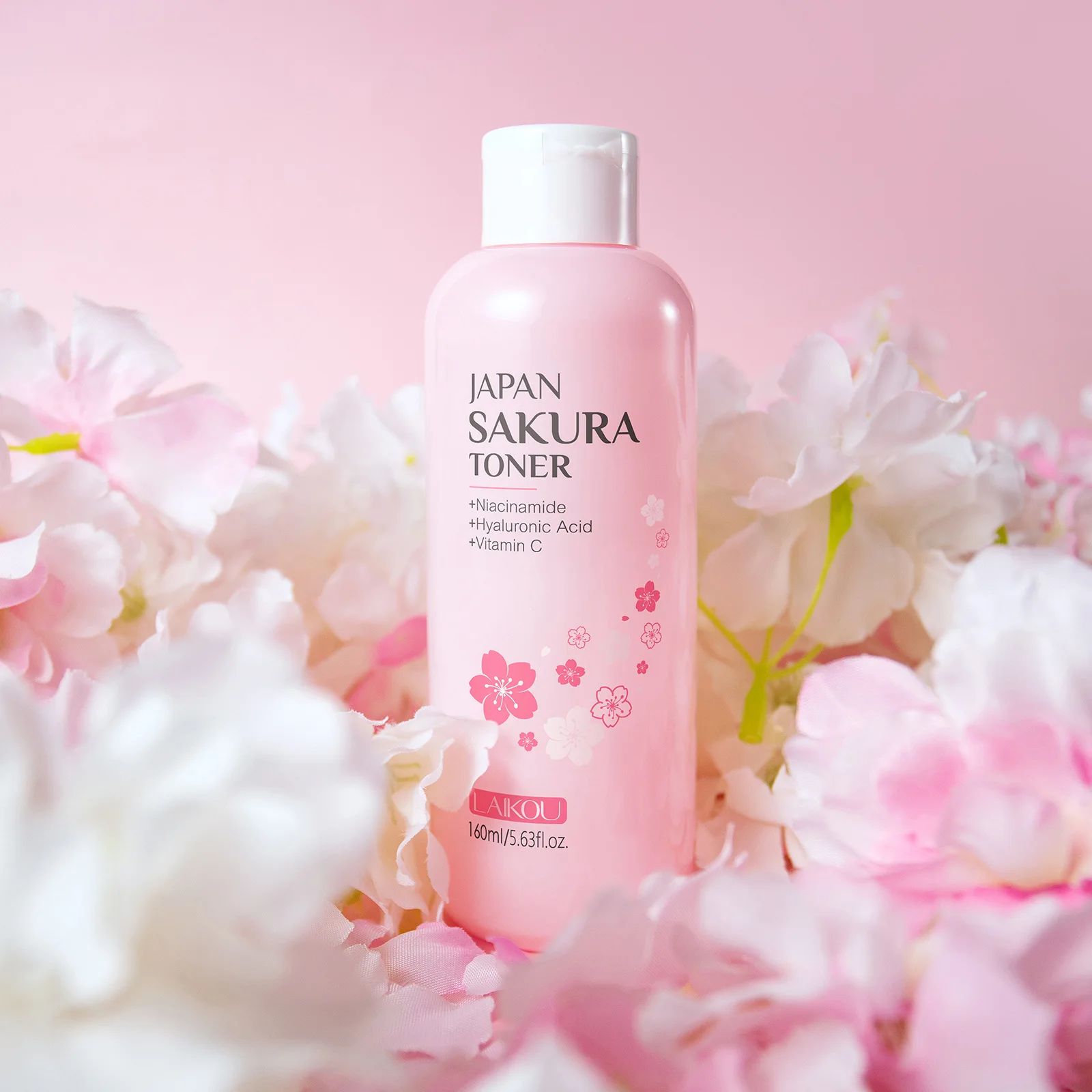 

Увлажняющий тоник LAIKOU Japanese Sakura, глубоко увлажняющий спрей для лица для сухой кожи, успокаивающий лосьон большого объема 160 мл