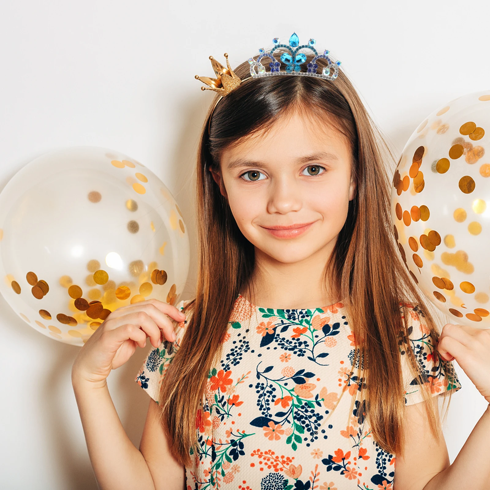 

Crown Comb Girls Tiaras Accessories for Girls Kids Alloy Rhinestone Baby Tiara Lightweight Birthday Photo Gifts