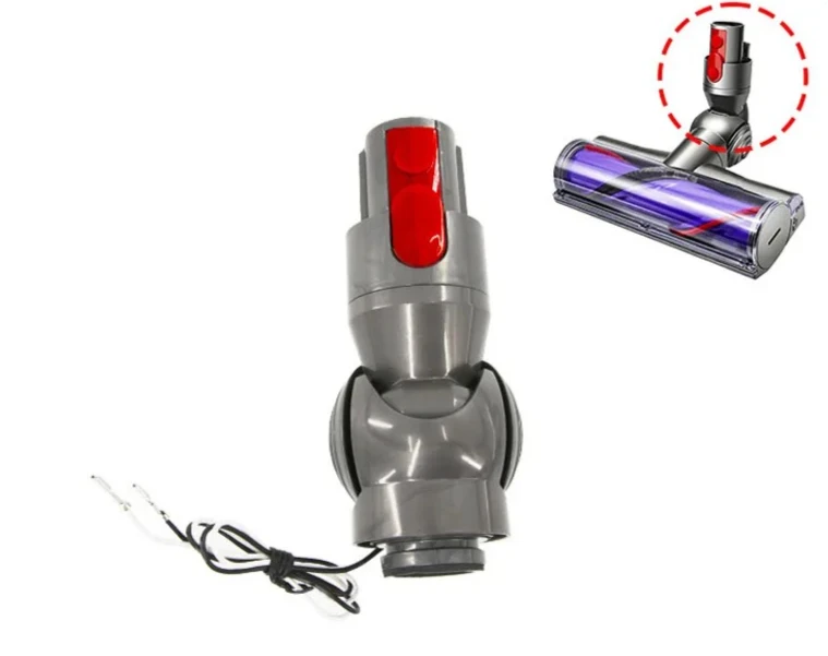 For Dyson Vacuum Cleaner Direct Drive Electric Brush Head Elbow Joint with Wheels, Accessory Part Compatible Dyson V8 V10 Series