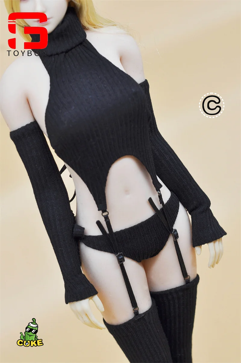 CUKE SPEELGOED 1/6 Schaal Vrouwelijke Backless Trui Japanse Stijl Kleding Model Fit 12 ''TBL JIAOU Soldaat Action Figure Body