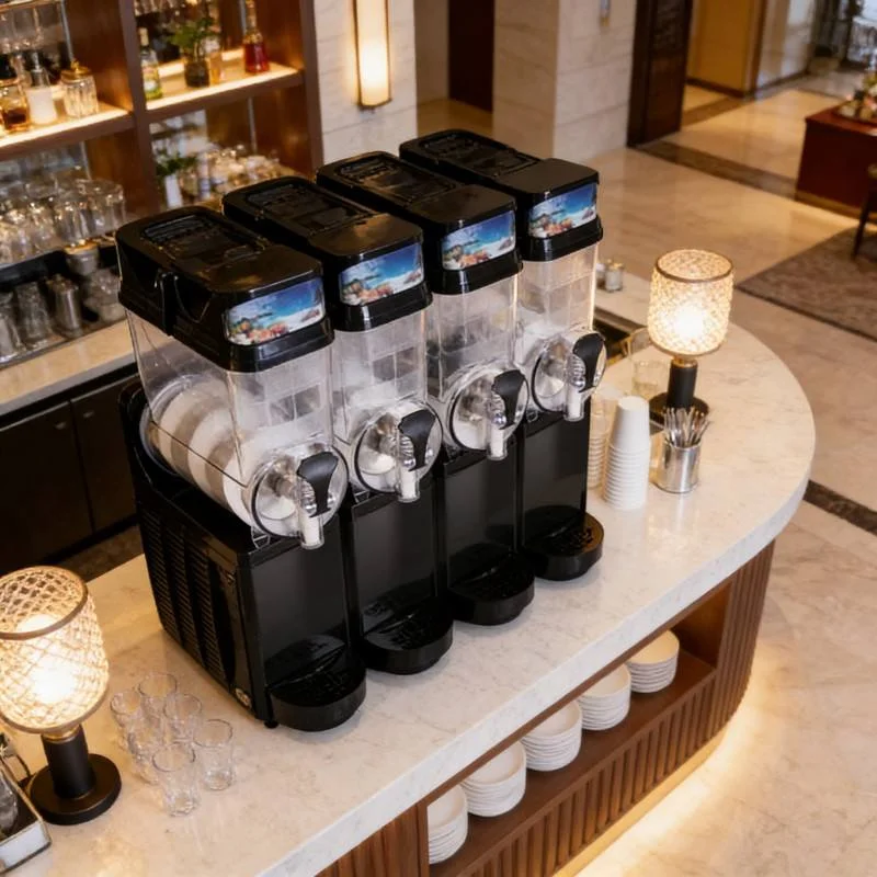

Professional Commercial Kitchen Equipment New Slush Machine for Restaurant Design Hotels Retail and Food Shops