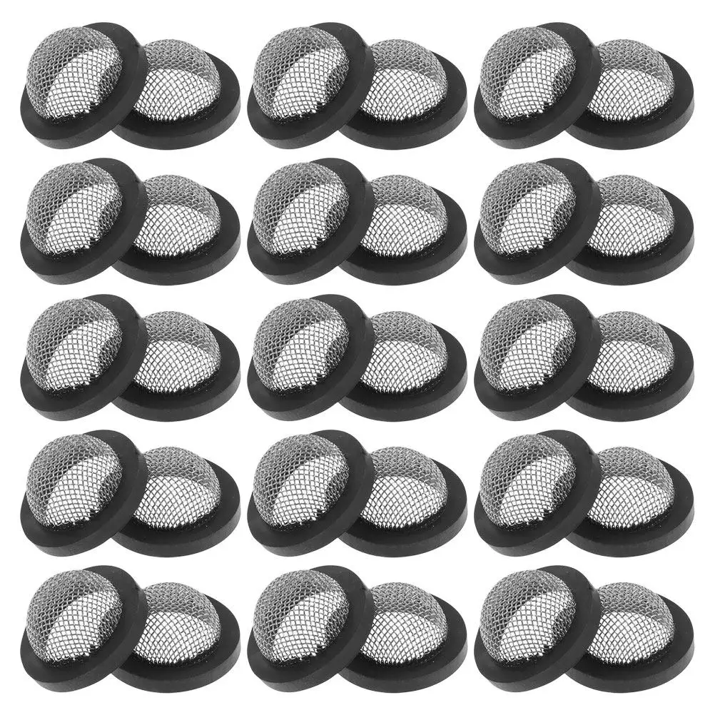 

30Pcs Stainless Steel Hose Filter Washers Thick Rubber Gasket O-Ring Seal Leak Resistant Garden Shower Hose Connector