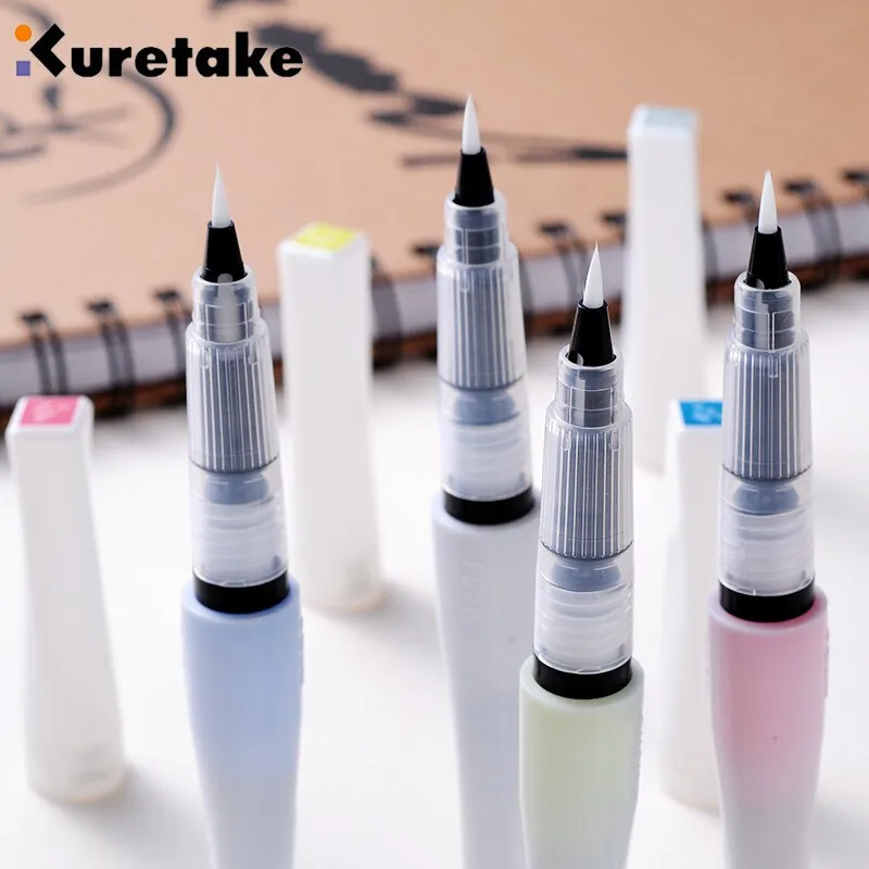 

1 Kuretake Zig Wink of Stella Bling Brush Pen MS-55/56 Multicolor Shiny Colored Soft Glitter Brush Pen Calligraphy Lettering Pen