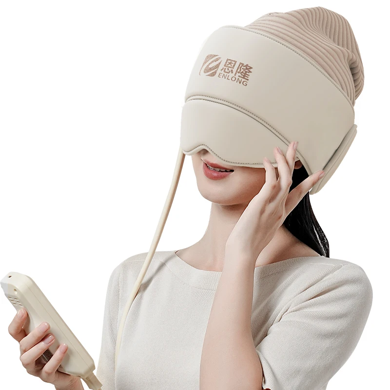 2024 the New Multi-functional Eye Compress Helps Sleep Machine Headache Meridian Dredge Scalp Full-automatic Head Massager