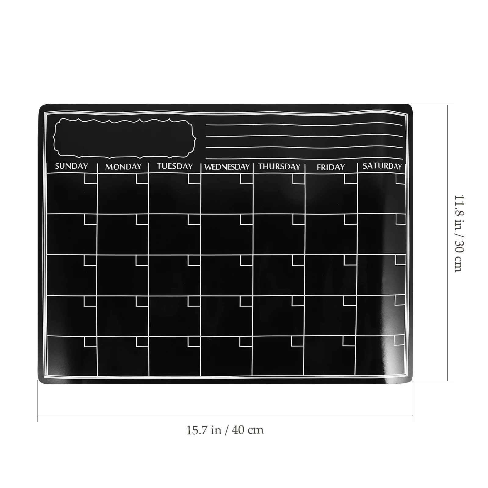 Magnetic Whiteboard Refrigerator Erasable Fridge Message Board Kitchen Reminder Schedule Plan Dry Erase Calendar Writing Board