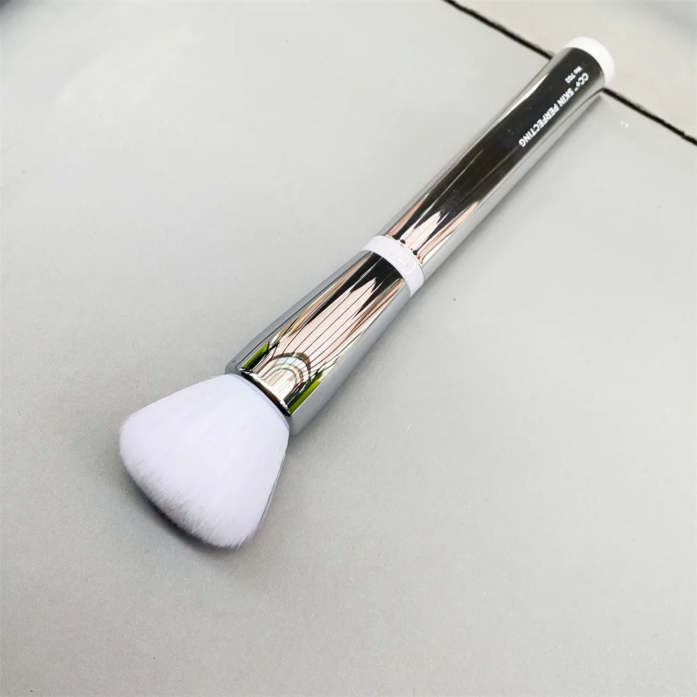 Heavenly CC Skin Makeup Brush Perfecting Skin-Smoothing Complexion Cosmetics Brush 702 Luxury Soft White Hair Beauty Makeup Tool