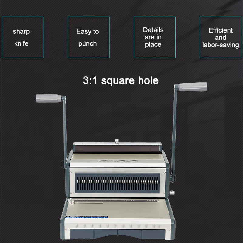 34 Gat Ijzeren Ring Bindmachine Ronde Gat Ijzeren Ring Muur Kalender Bindmachine Draad Bureau Kalender Ponsen Contract Bod