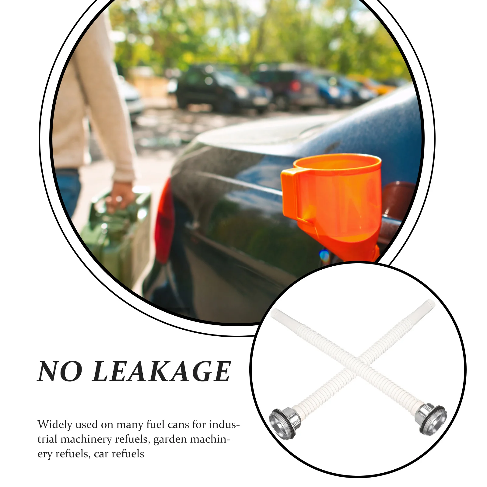 

3Pcs Flexible Fuel Spouts Compatible Gas Nozzles Portable Can Pour Spouts Smooth Pouring Replacement Fuel Nozzles