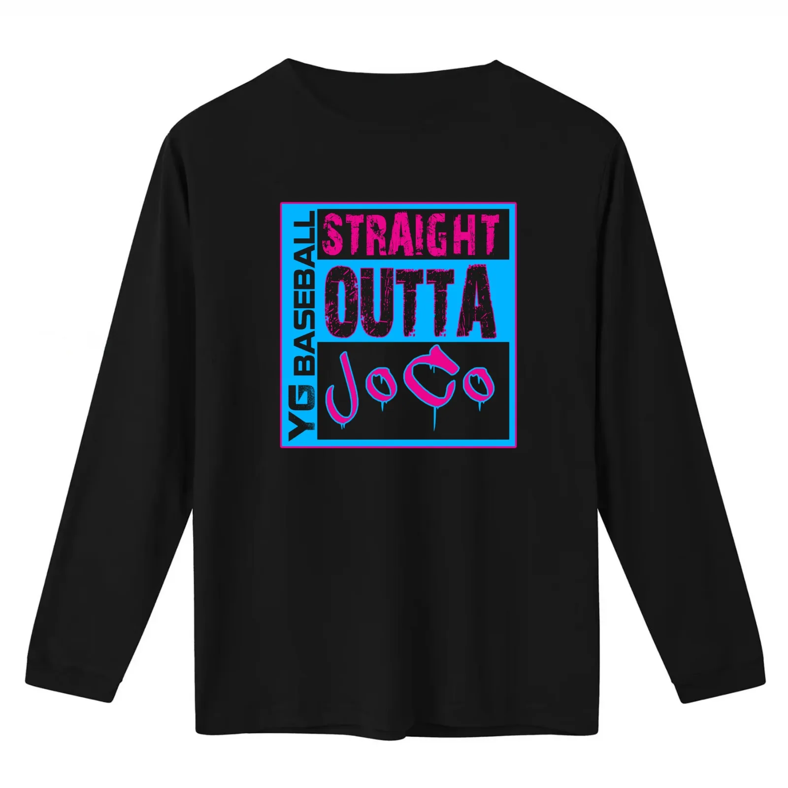 YG BB Straight Outta JoCo T-Shirt Summer Casual Cotton Tee Oversized Streetwear Tops Vintage Graphic Print Unisex Men Women