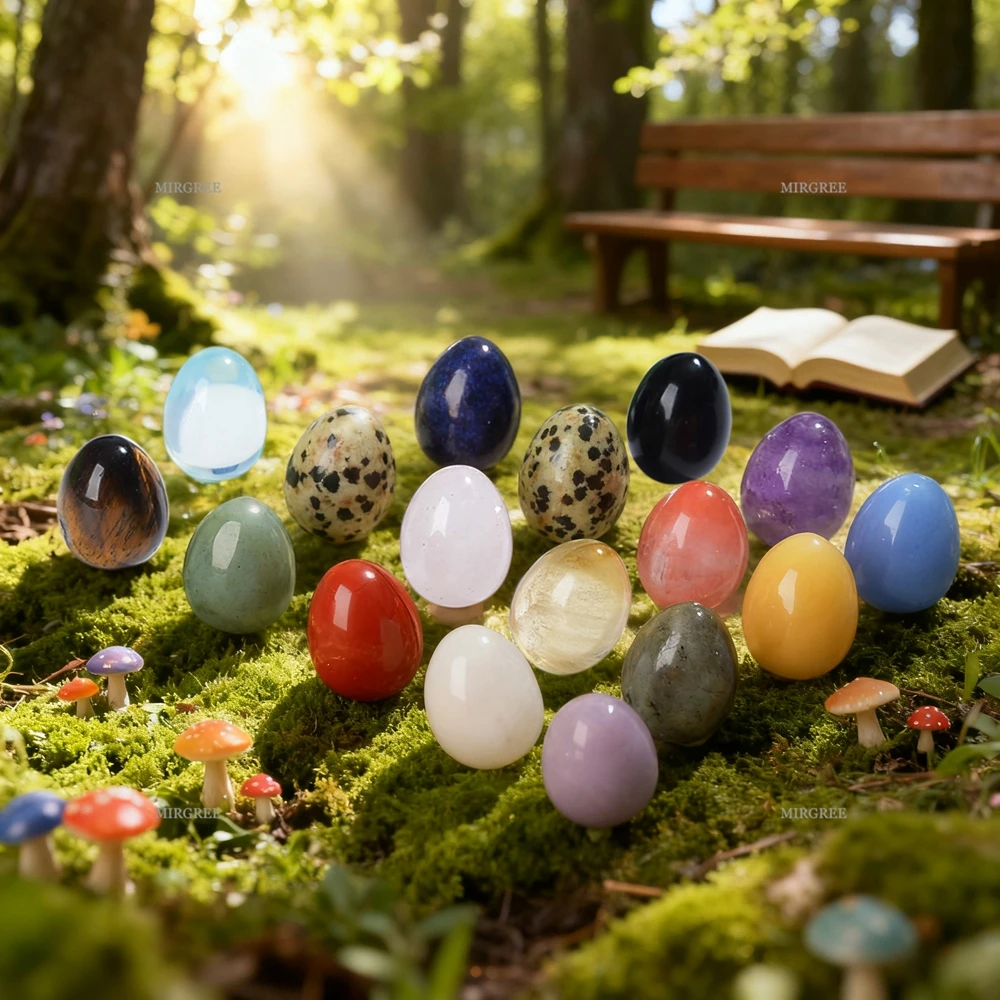 20pcs Easter Crystal Egg Set As A Unique Easter Gift for Spiritual Enthusiasts