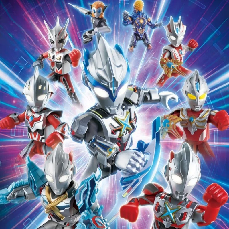 

BLOKEES Building Block Ultraman Star Shine Edition Building Block Assembly Model Ornament Collection Toy Children Birthday Gift