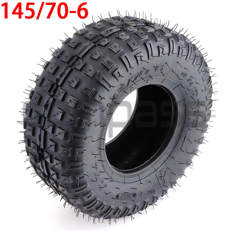 

6 inch ATV tires 145/70-6 four-wheeler is suitable for 50cc 70cc 110cc small ATV front or rear wheels