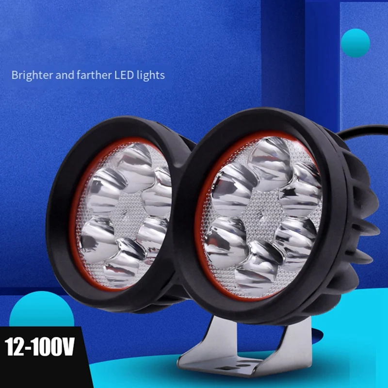 Electric Scooter LED Headlight Lamp Working Spot Light 12-80V Scooter LED Motorcycle Light