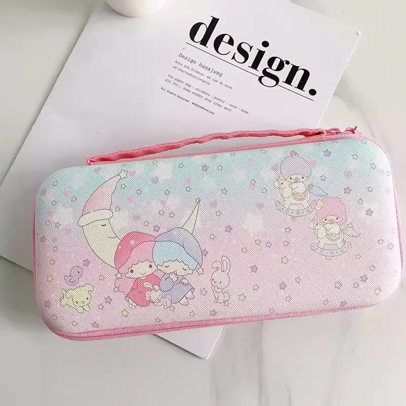 For Nintendo Switch OLED Hard Case Cover Travel Storage Bag Portable EVA Console Pouch Kuromi Hello Kitty Melody 