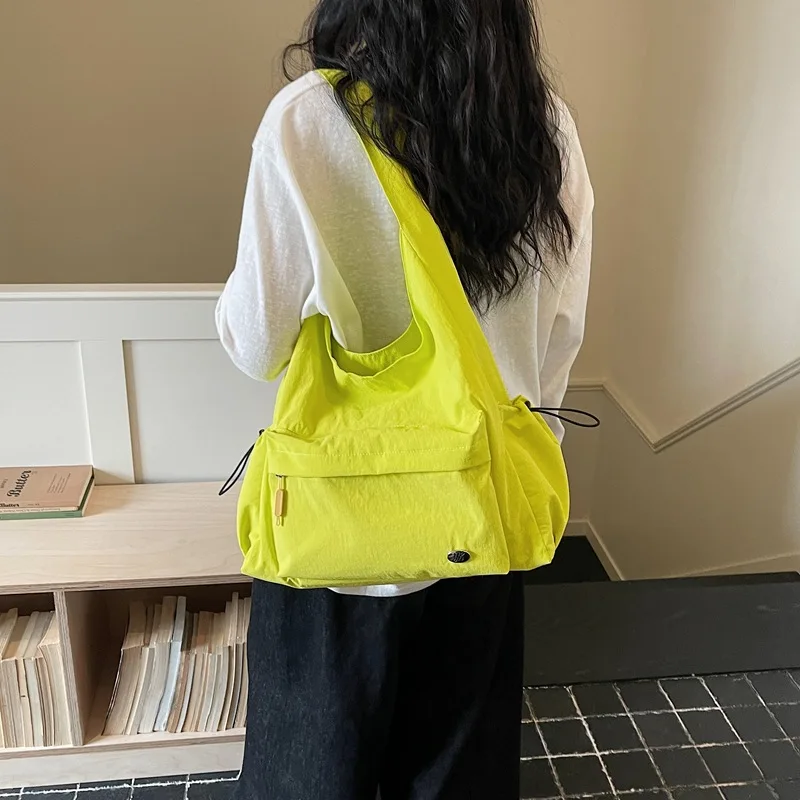 

Korean Canvas Women Shoulder Bag Female Student Tote Shopper Bag 2026 Large Casual Ladies Hand Bags Girl Bookbag Woman Handbags