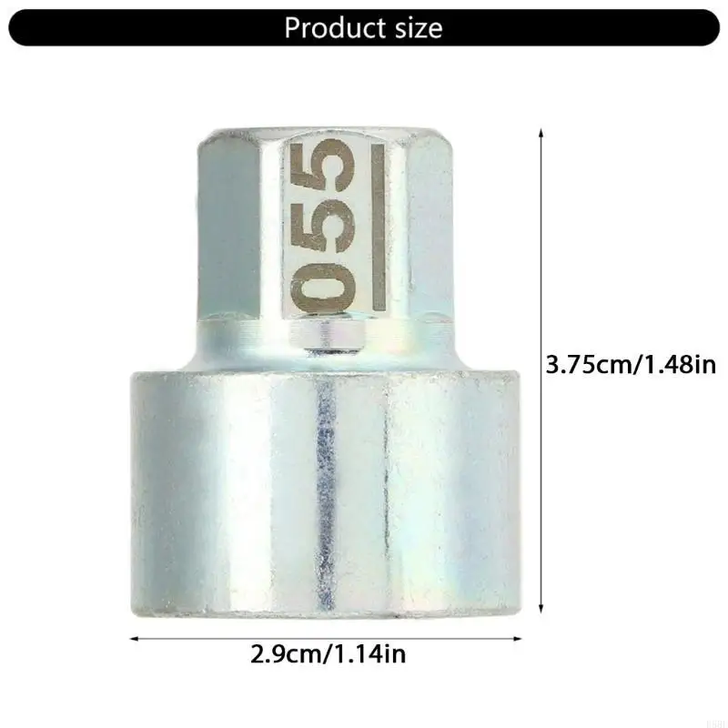 D5BE #55 الإزالة مفتاح قفل سيرة إصلاح سيارة الإطارات قفل عجلة مضادة للسرقة #6