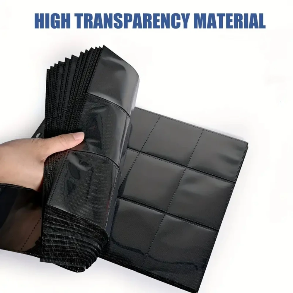 

50 шт., 9-карманная защита страниц, рукава для торговых карточек, страницы, бейсбольные страницы для 11 переплетов с кольцами, листы карточек для карт стандартного размера