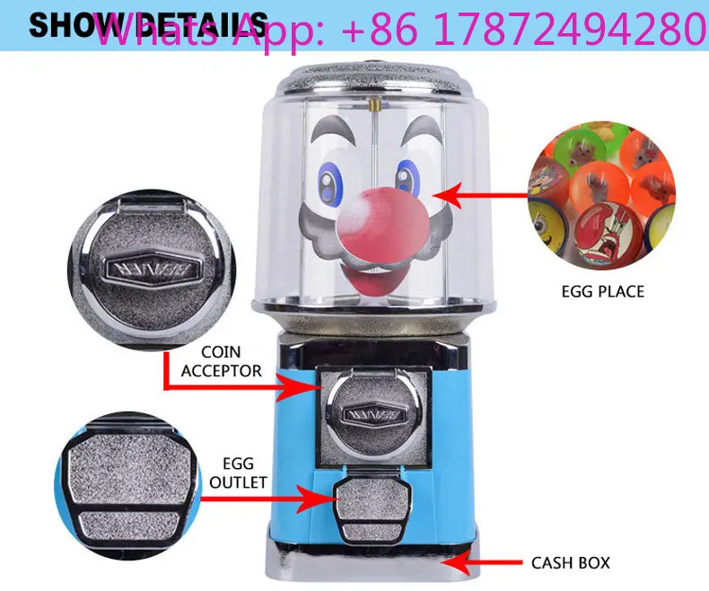 Commercial Vending Gumball Candy Machine 32mm Candy Machine Gaming Store Capsule Machine