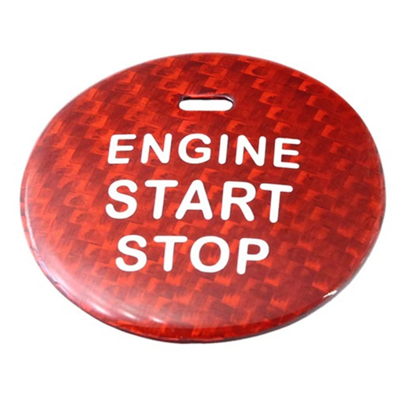 Carbon Fiber Car Engine Start Stop Button Cover Sticker For Haval Weipai VV7