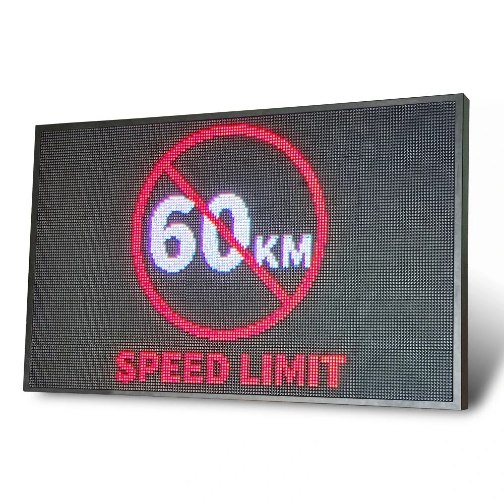 VMS Mobile Bracket-type LED Dot Matrix Display Visual Warning Traffic Signboard Suitable For Temporary Construction Sections