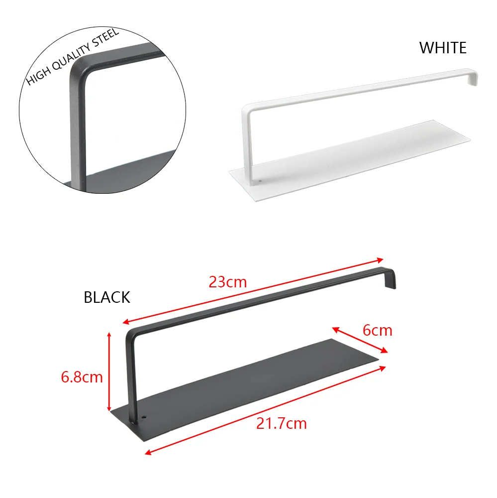 Non Perforated Paper Towel Hanger Roll Paper Holder Fresh Film Storage Rack Wall Hanging Shelf Kitchen Accessories