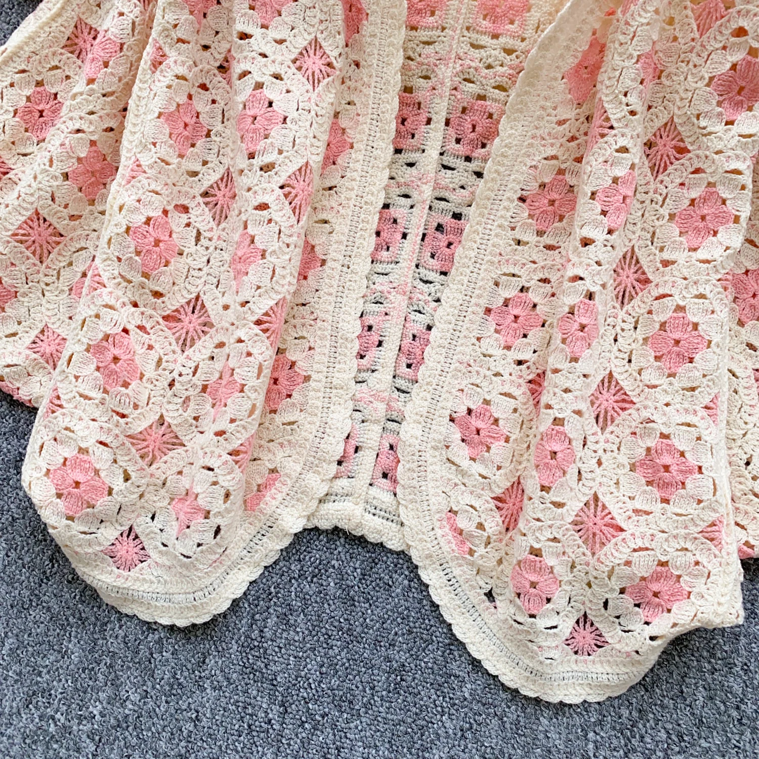 Women's Crochet Cardigan Open Front Oversized Openwork Knit Jacket Top Cardi Summer Beach Bikini Cover Up Boho Vacation Outfit