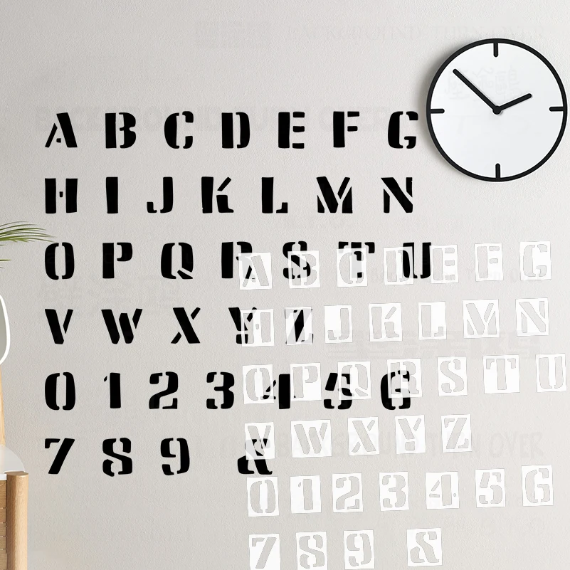 Трафарет с алфавитом 20–40 см для настенной буквы, вывески с номером, высказывания Abc, свадебного торжества (ИСЬ ТОЛЬКО ДЛЯ ОДИН ЛЮТЕРА) S910