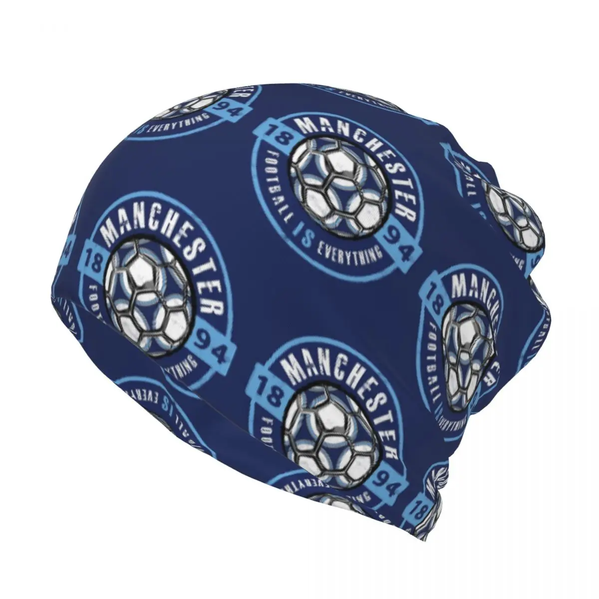 Football Is Everything - City Of Manchester Fan Vintag Bandana Neck Cover Wrap Scarf Multifunction Balaclava Beanies Hat Unisex view 2