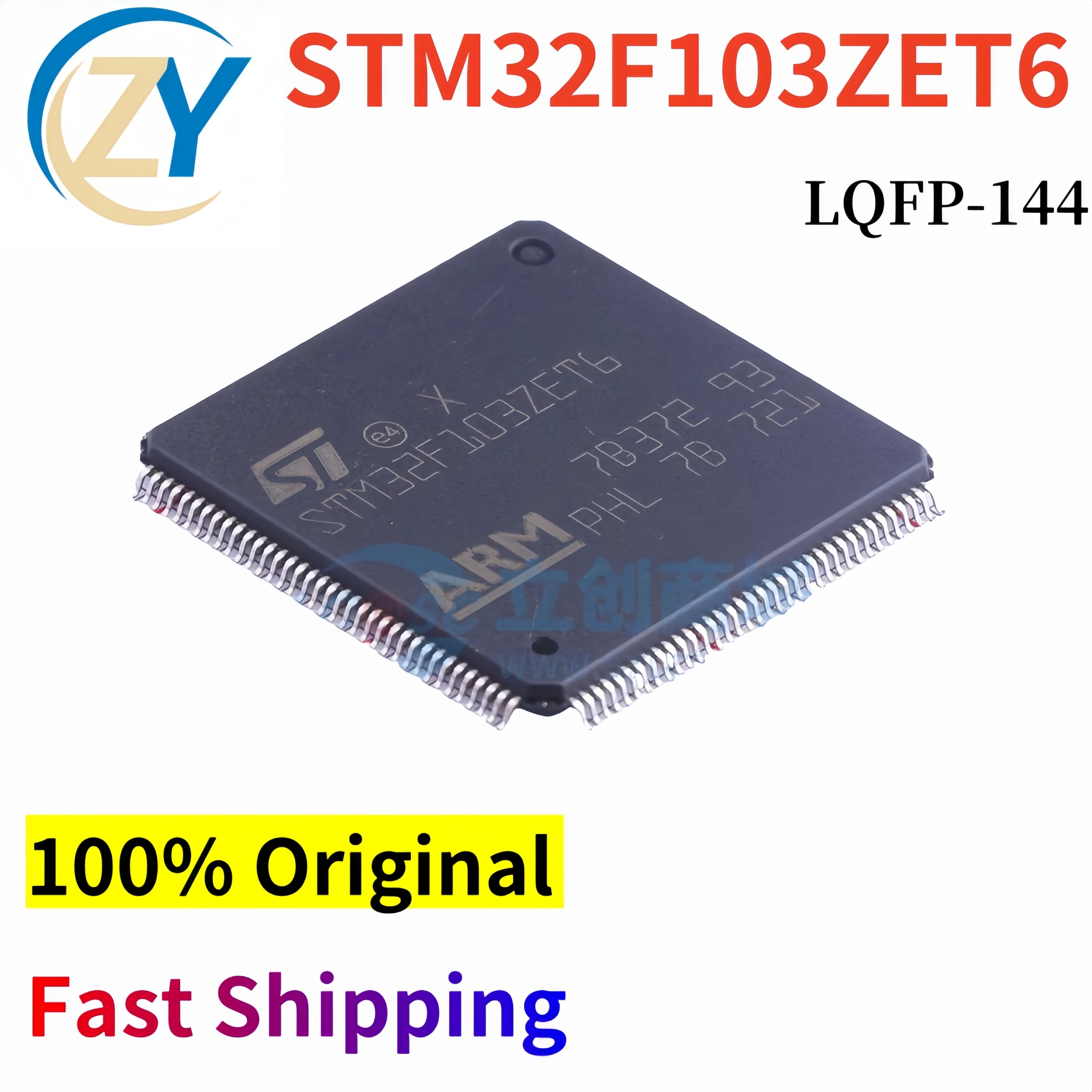 (2pcs) STM32F103ZET6 Cortex M3 STM32F103 LQFP-144 2V-3.6V 100% Original & In Stock