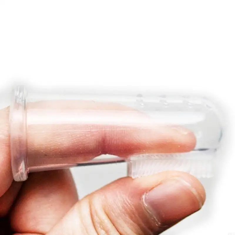 68UC Conveniente Pet Finger Ceprush dientes Alimento Alivio incomodidad dentición