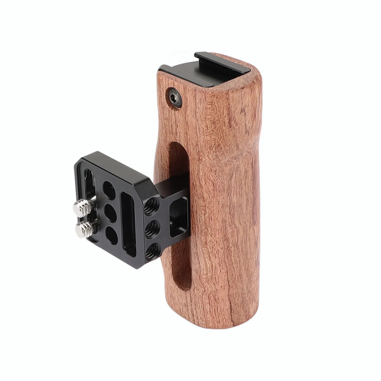 SZRIG Universal Camera Wooden Handle Top With Hot Shoe Mouth For SLR Camera Monitor Cage Kit （Either Side）