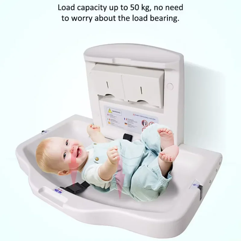 Baby Changer Diaper Table Foldable Baby Changing Station Wall Mounted Hdpe Baby Changing Station Table