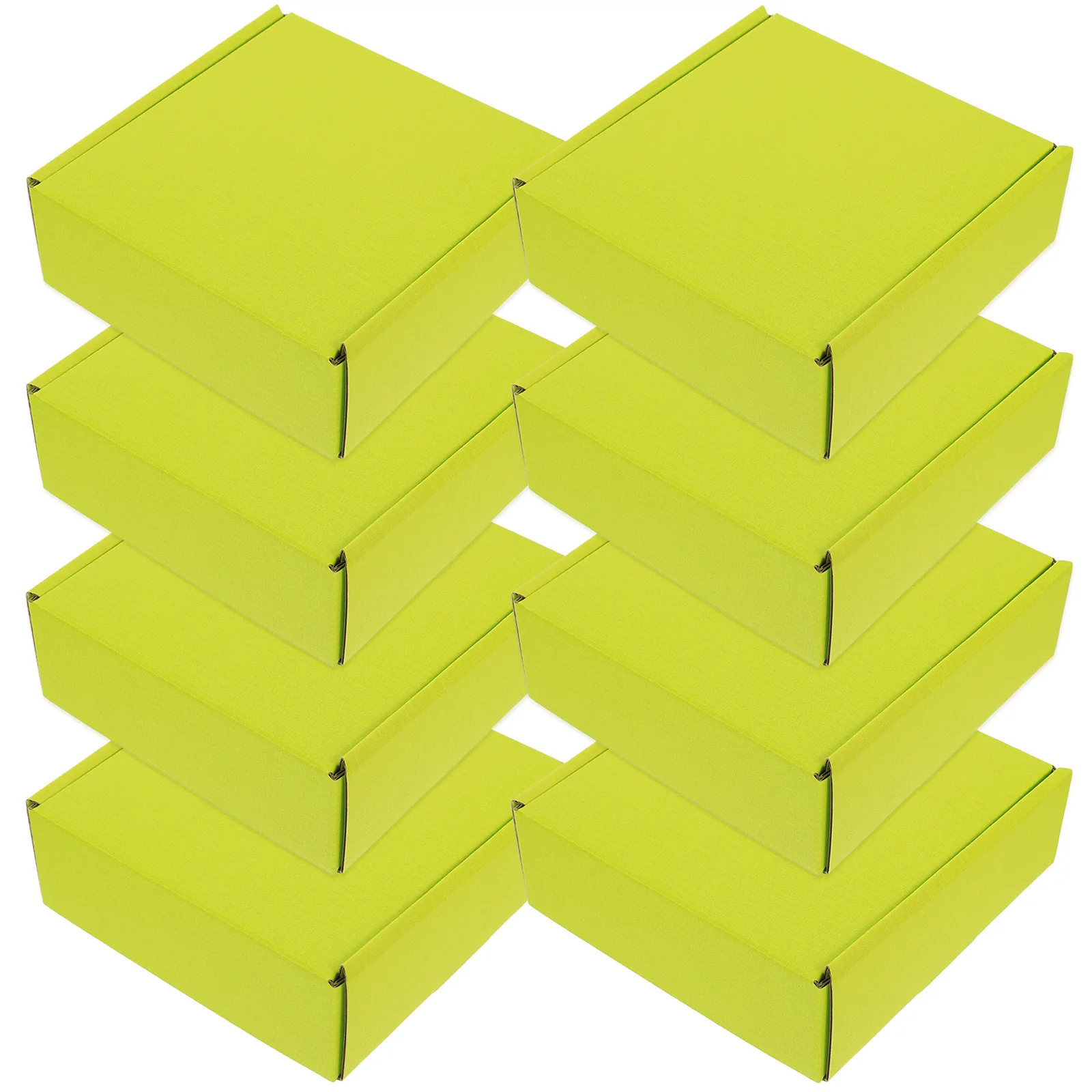 

8Pcs Colorful Corrugated Paper Packing Boxes Strong Compression Delivery Boxes for Clothes Small Items Storage Moving Business