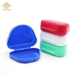 Estuche de almacenamiento para dentaduras postizas, caja de retenedor de ortodoncia Dental, protector bucal, contenedor, bandeja de suministros de odontología, surtido de 50 piezas