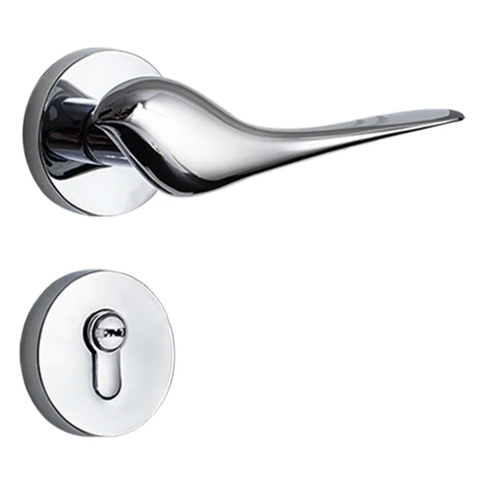 Bedroom Door Lock with Bird Design Handle Zinc Alloy Construction with Noise Reduction and Enhanced Copper Core Lock
