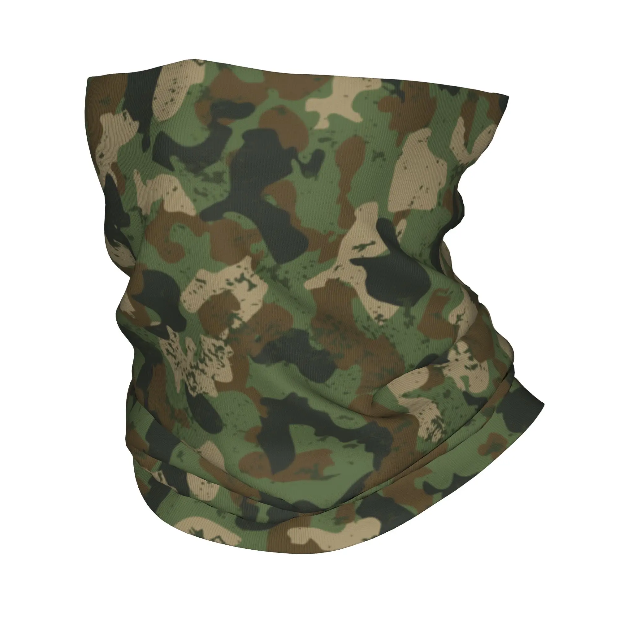 Classic Traditional Camouflage Bandana Winter Neck Warmer Women Windproof Wrap Face Scarf for Hiking  Gaiter Headband