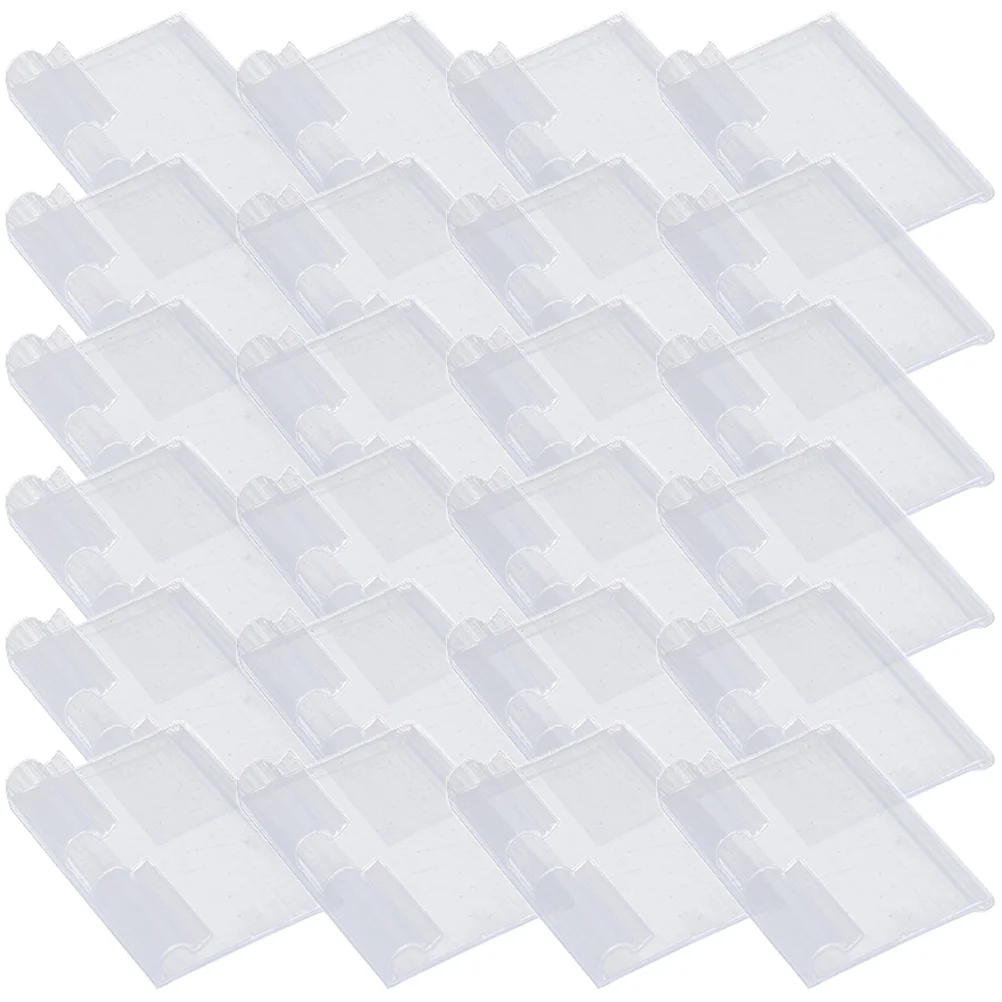 50 قطعة أصحاب التسمية واضح شارة السعر كليب لملحقات البيع بالتجزئة تسجيل عرض المدرجات الرف العلامات مخزن رفوف العرض #5