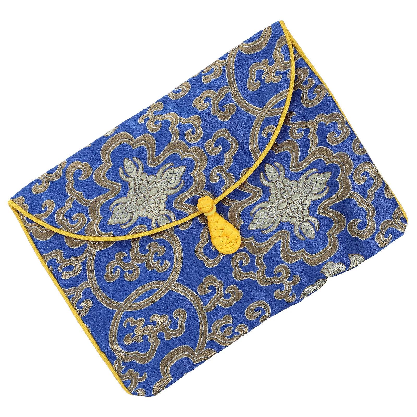 Embroidery Music Books Storage Bag Portable Compact Mini Size Buddhist Scriptures Organizer Small Pouch Protector Travel Books