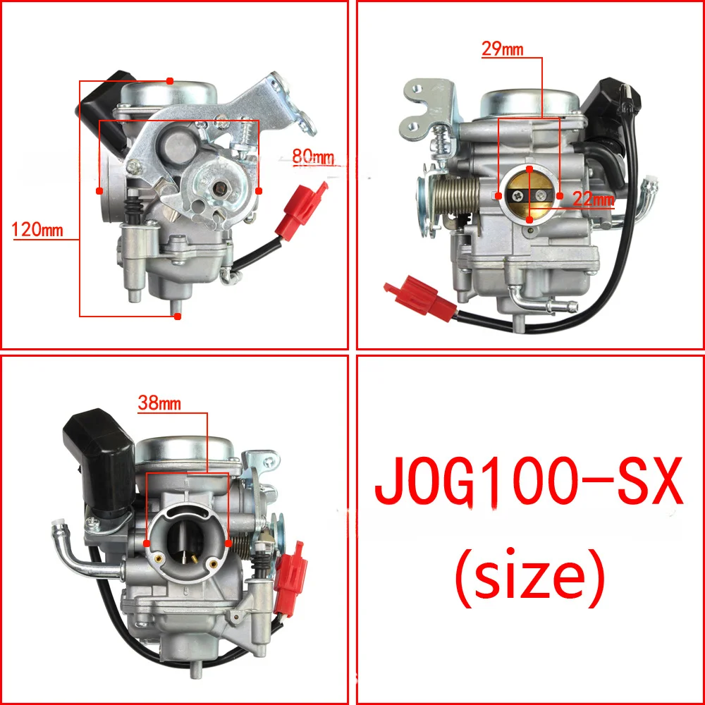 Carburetor suitable for Yamaha motorcycles, scooters, off-road vehicles, PD22J, JOG100, ZY100, RS100, RSZ100, 100cc