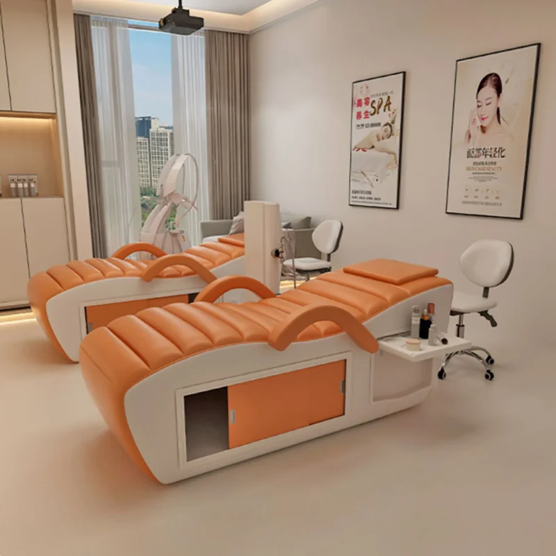 

Beauty Profesional Massage Bed Hidden Space Storage Trendy Unique Lash Bed Modern Design Cama De Massagem Salon Furniture