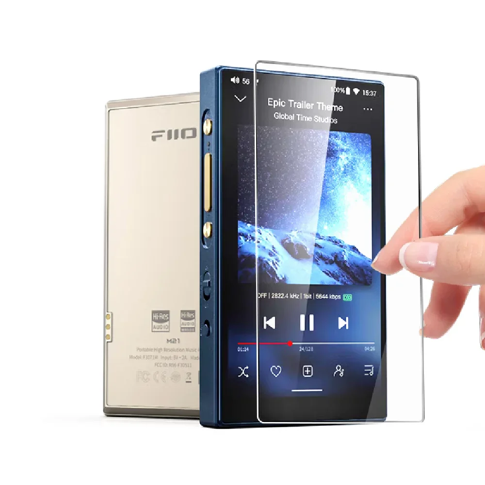 for Fiio M21 9H Hardness Scratch-Proof Premium Protective Film Tempered Glass Screen Protector