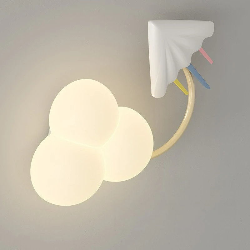 Nordic Children's Room LED Wall Light Bedroom Bedside Study Creative Personality Airplane Kite Star Home Decor Wall Lamp Sconces