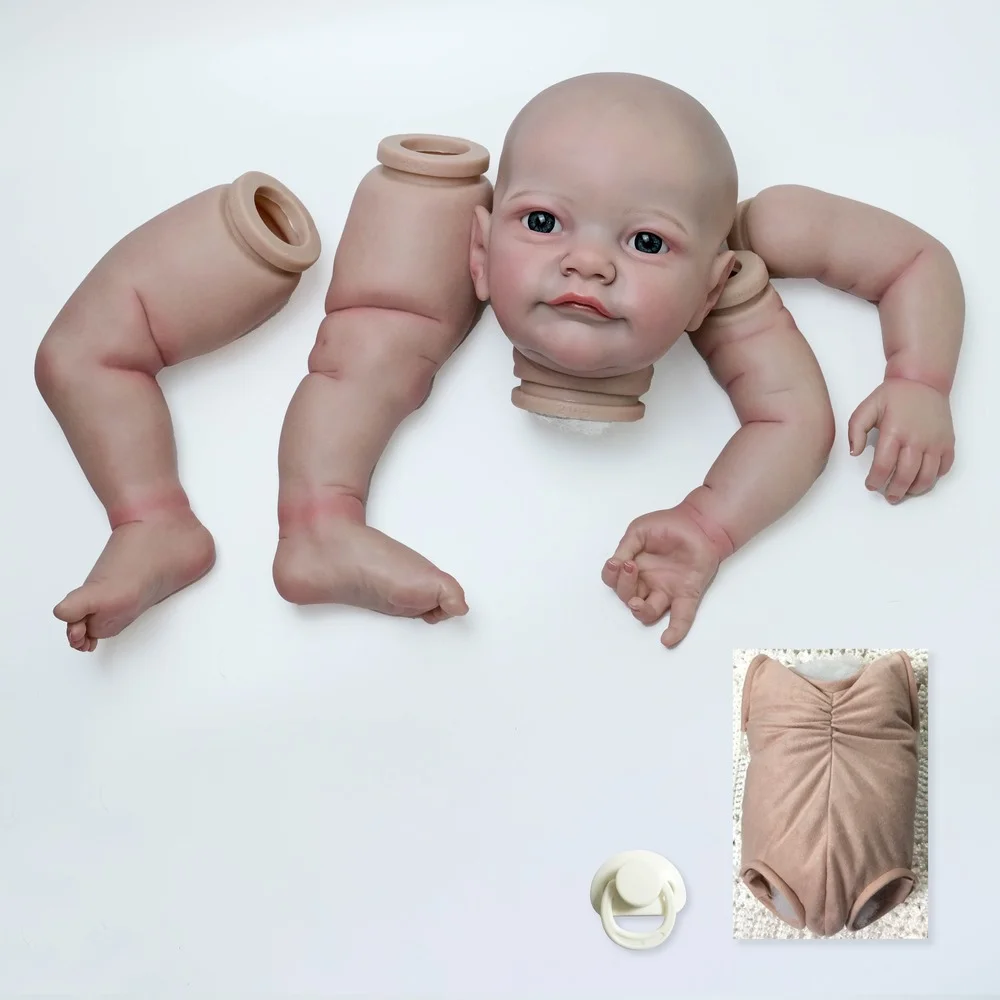 24inch Reborn Doll Kit Already Painted Kits Tobiah Very Lifelike With Many Details Visible Veins same As picture with Extra Body