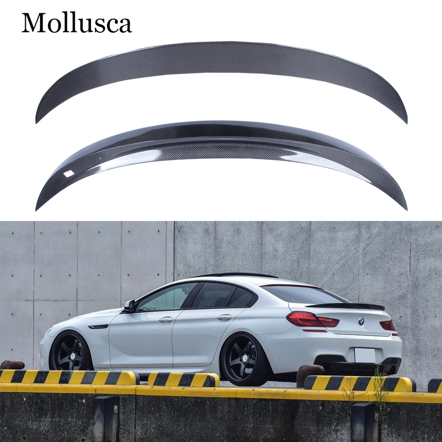 

For BMW 6 Series F06 4Door Gran Coupe M6/F13 2Door Coupe M6 M6 Style Carbon fiber Rear Spoiler Trunk wing 2011-2018