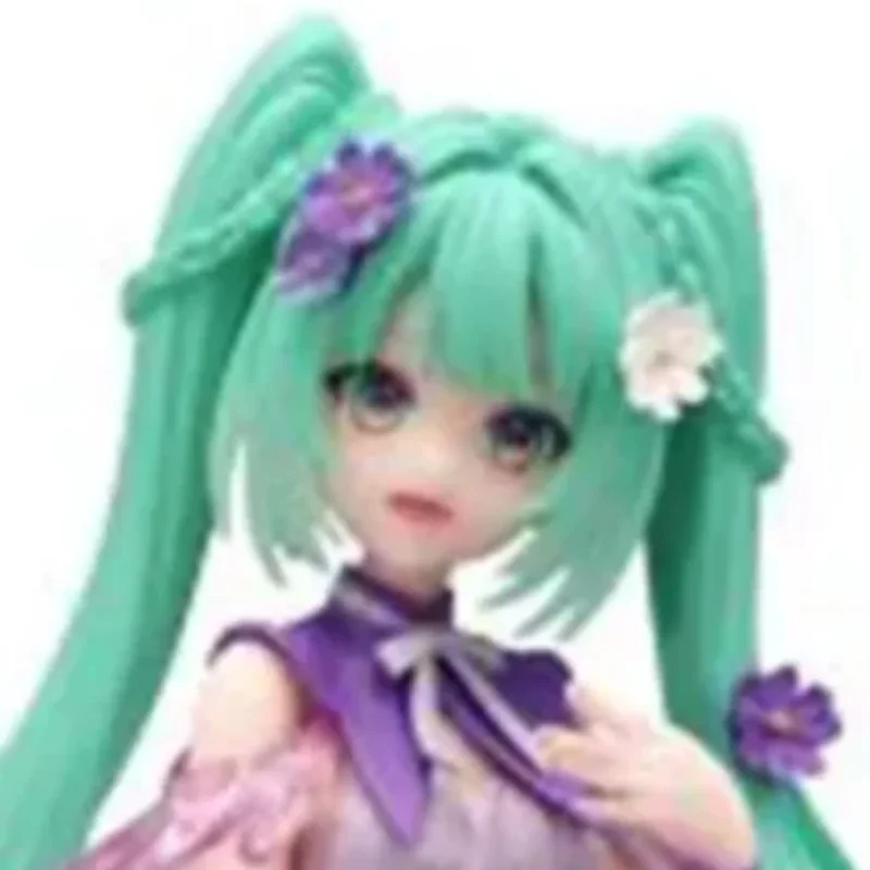 

【100%original】FuRyu Piapro Characters Hatsune Miku - Flower Fairy Noodle Stopper Figure Purple Cosmos Gifts Toys Model