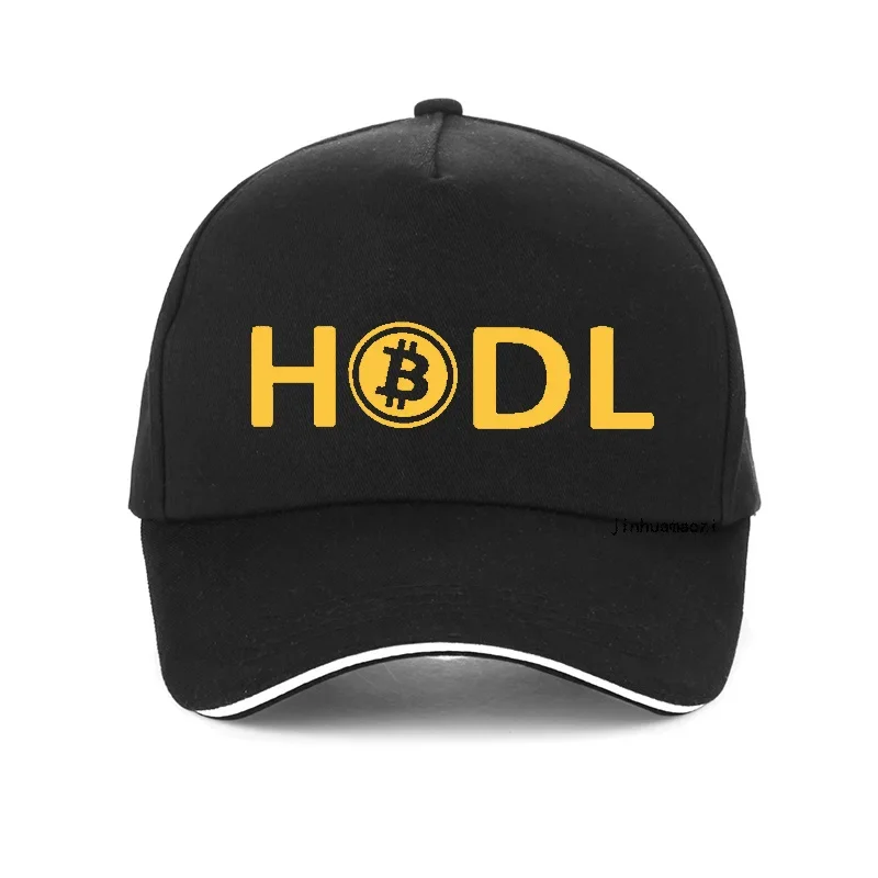 HODL – casquette de baseball pour hommes, ajustable, ajustable, style hip hop, avec cryptomonnaie, Btc