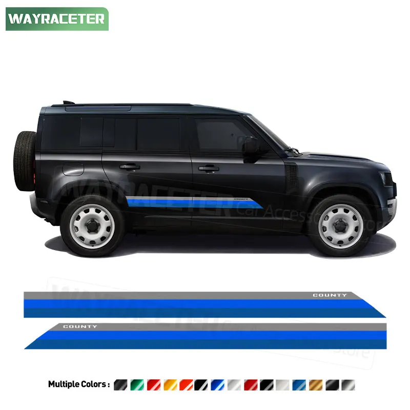 

2 Pcs Edition Country Exterior Pack Door Side Stripes Sticker For Land Rover Defender L663 110 2020 2023 2024 2025 Accessories